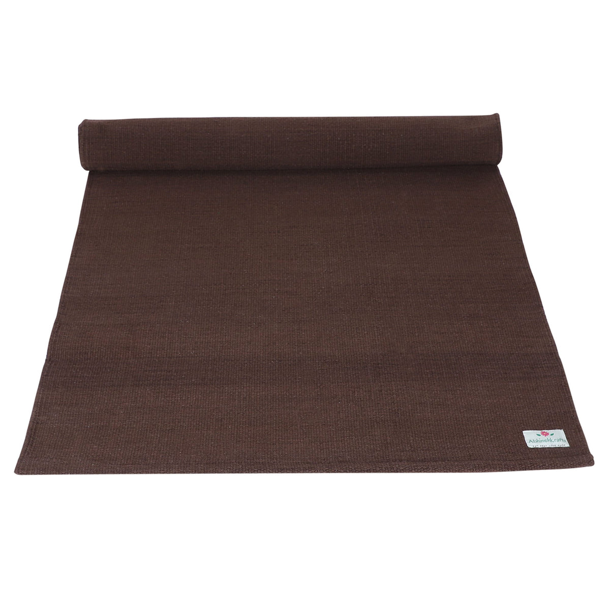 Organic Cotton Yoga Mat | Handwoven, Anti-Skid &amp; Extra Long | All-Season Bestseller