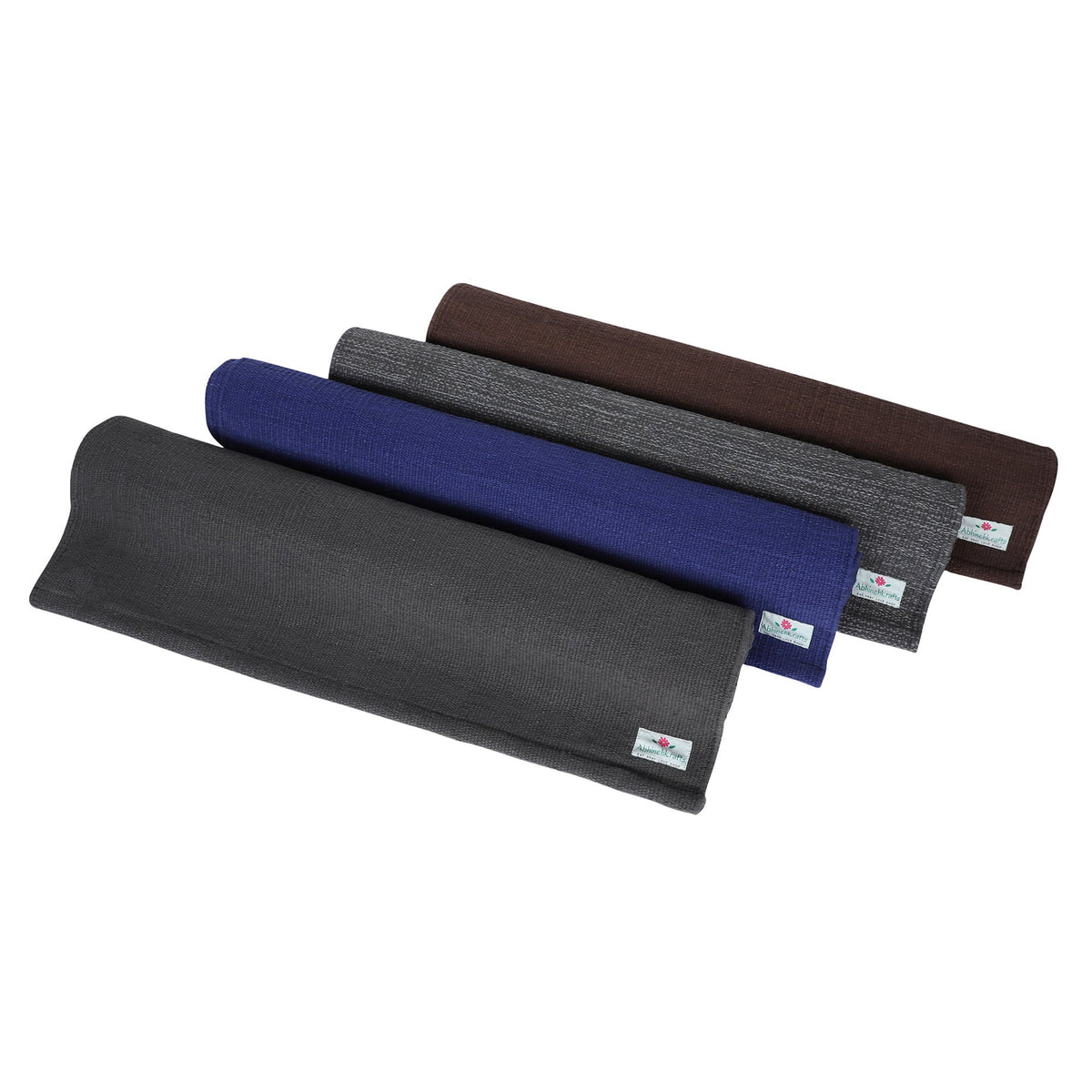 Yoga Mats - Organic Natural Cotton Mat-Yoga, Pilates, Fitness, and Meditation - (Handwoven, anti-skid &amp; firm grip) - Solid Colors All Season