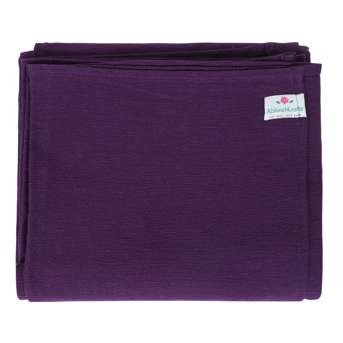 Handwoven/Hand-spun Organic Cotton Blankets for Yoga and Meditation