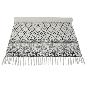 Hand-Block Printed Antiskid Sweat Absorbent Yoga Mat