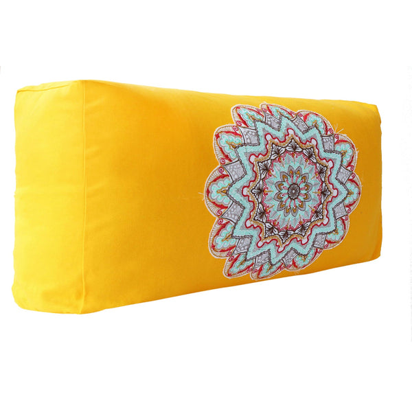 Rectangular Embroidered Yoga Bolster Pillow for Meditation and Support 
          ></div></a> <a href=