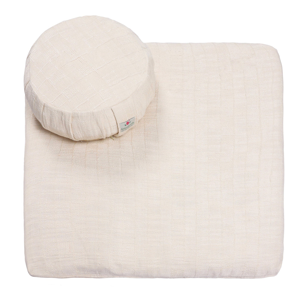 Combo Set of Zabuton Meditation Mat and a Zafu Meditation Cushion
