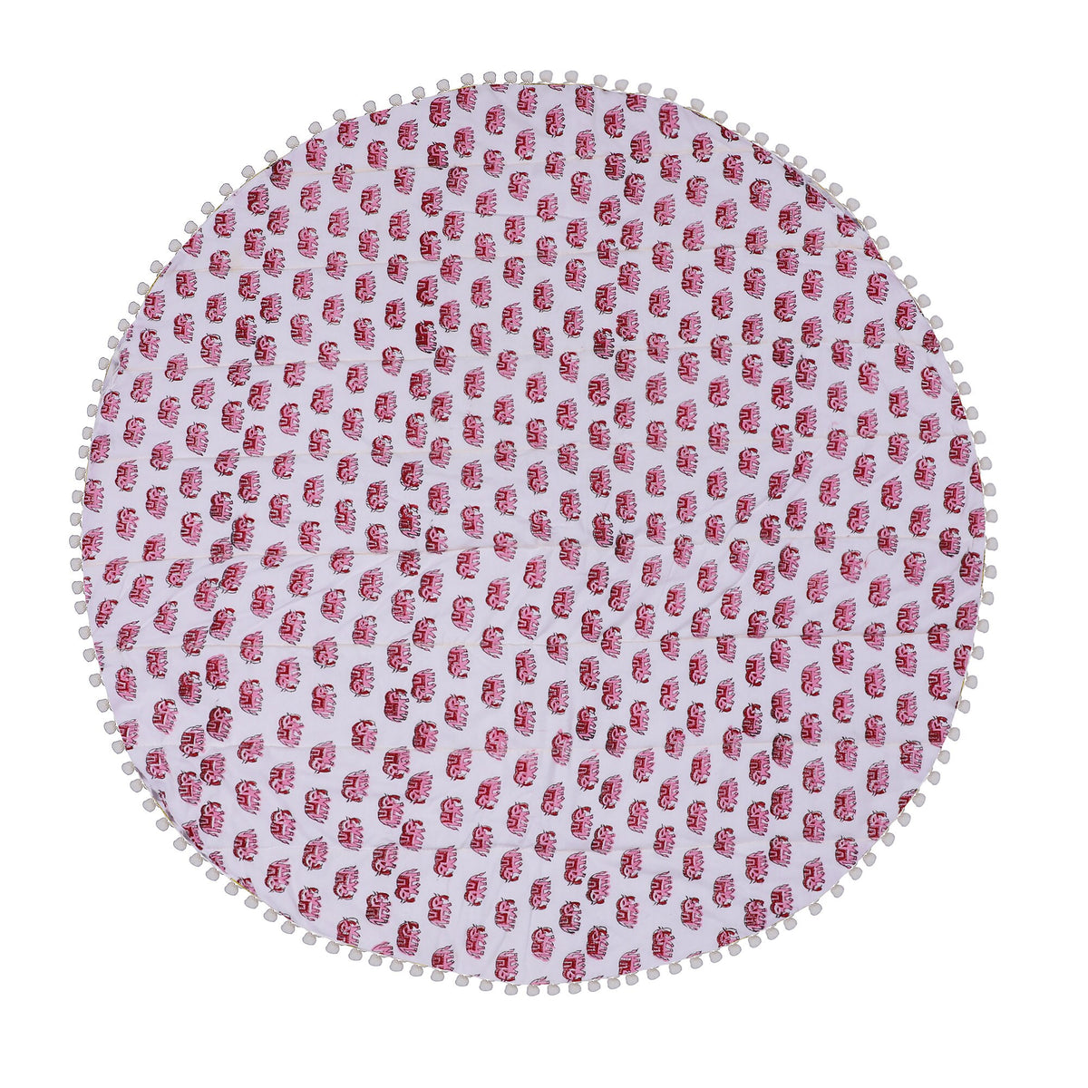 Kids Yoga Mat Round | Organic Cotton Play Mat for Toddlers | Baby Floor Mat | Montessori Play Rug | Nursery Decor | Gift for Kids