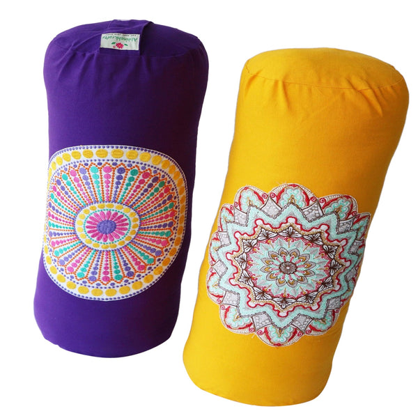 Round Embroidered Yoga Bolster Pillow for Meditation and Support 
          ></div></a> <a href=